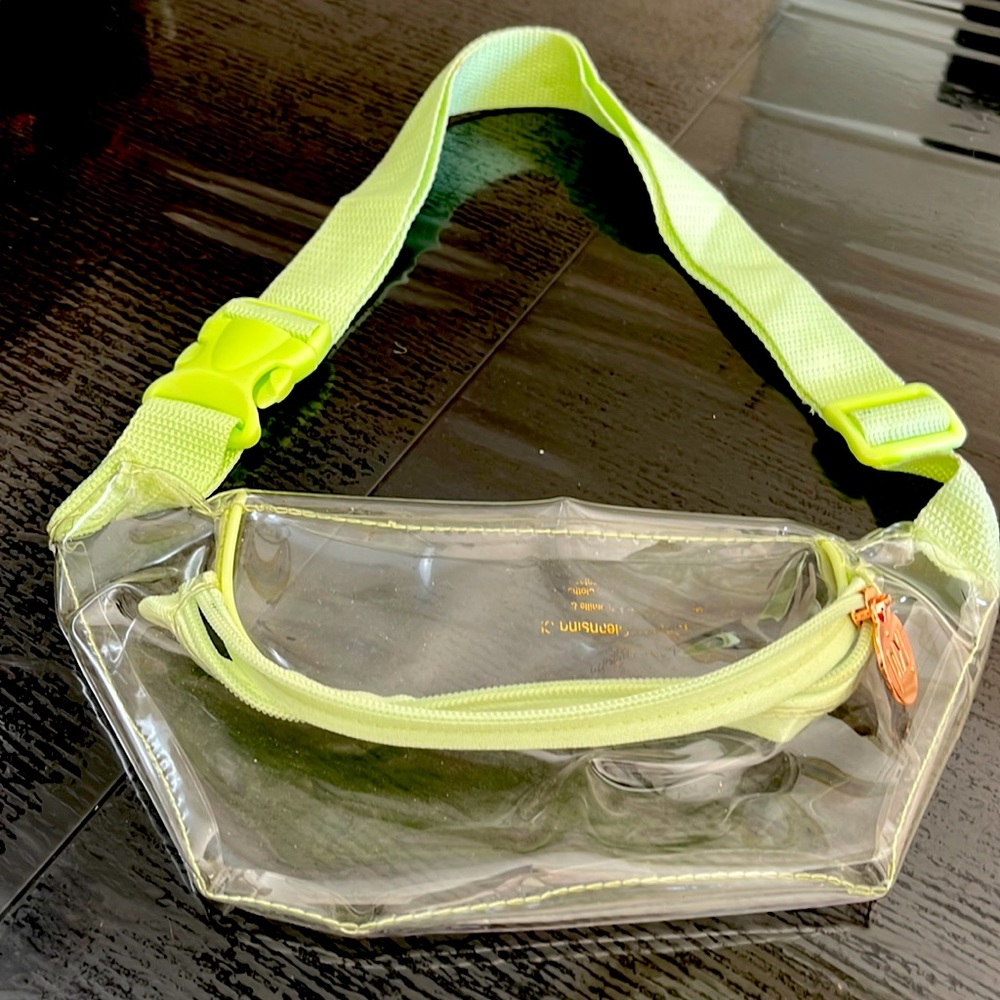 Pixi transparent belt bag. Rosegold hardware. Final sale! Brand new!